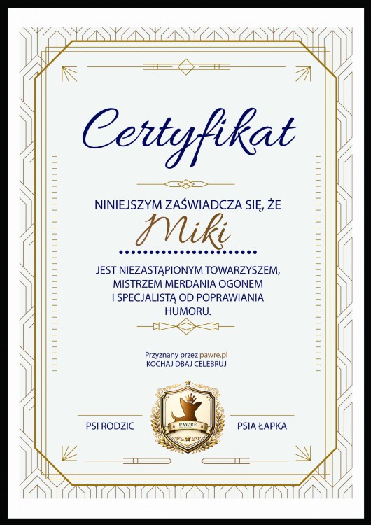 Ozdobny obraz ścienny z psem – druk wysokiej jakości na PVC